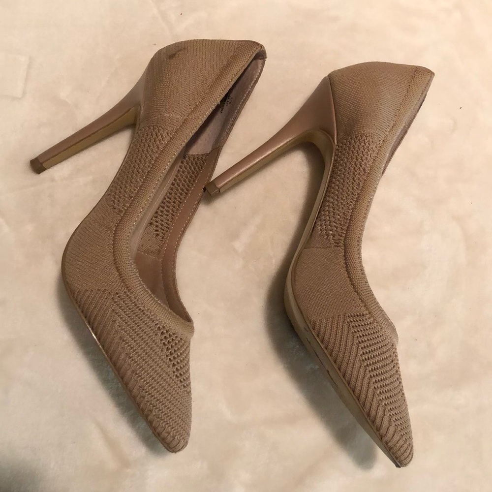 Beige/ tan heels - Neiman Marcus Nude 4 inch